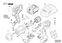 Bosch 3 601 JJ8 300 Gds 18V-1000 Impact Wrench 18 V / Eu Spare Parts